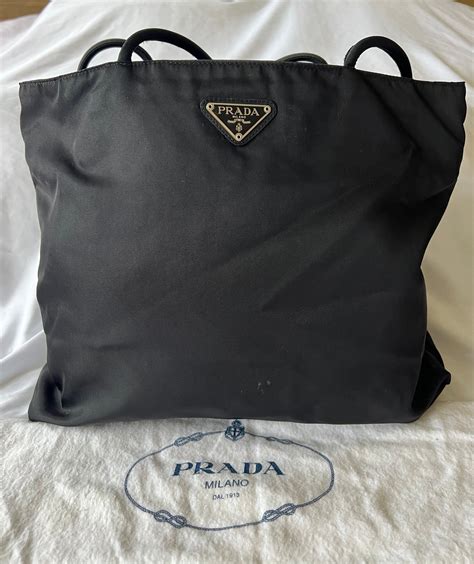 prada vinyl tote bag|Prada nylon sling bag.